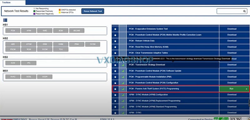 Program Ford Bronco Sport 2021 All Keys Lost by VXDIAG and FDRS