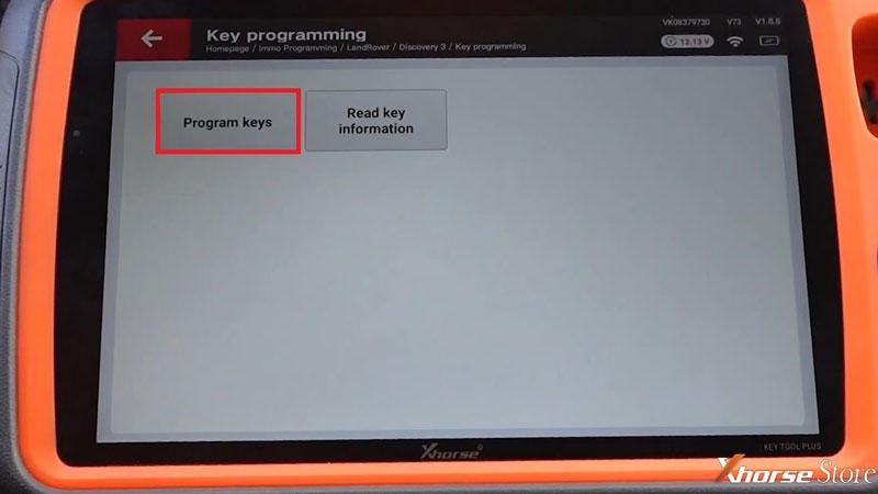 Xhorse VVDI Key Tool Plus を使用した Discovery 3 キーのプログラム