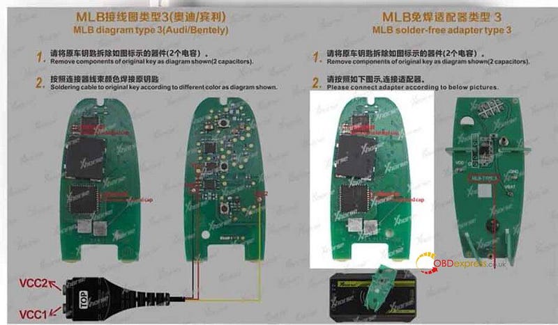 How to Add MLB Key by Xhorse MLB Tool No Soldering