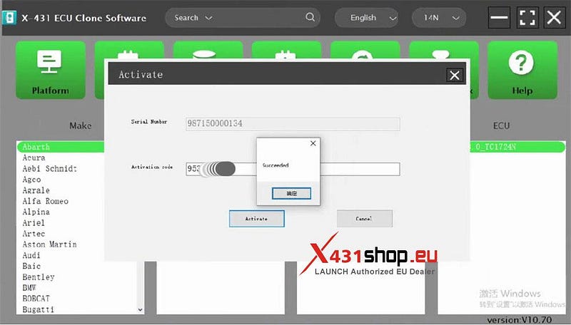 Download and activate LAUNCH X431 XPROG5 PC software