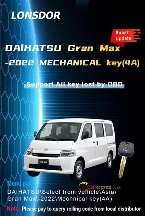 Lonsdor K518 Pro 2021年以降のトヨタ車向けPINコード計算機能