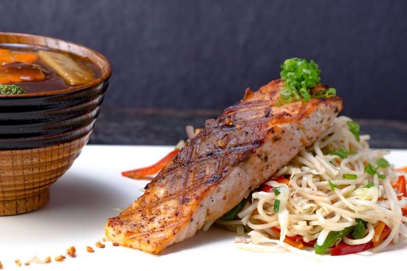 Asian Grilled Salmon (Non Veg)