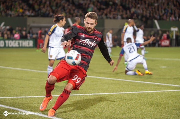 Jack Mcinerney (Portland Timbers) was again a lone bright spot late in a Timbers loss.