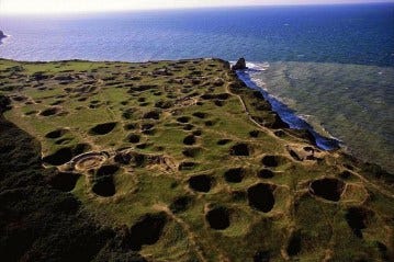 Pointe du Hoc craters