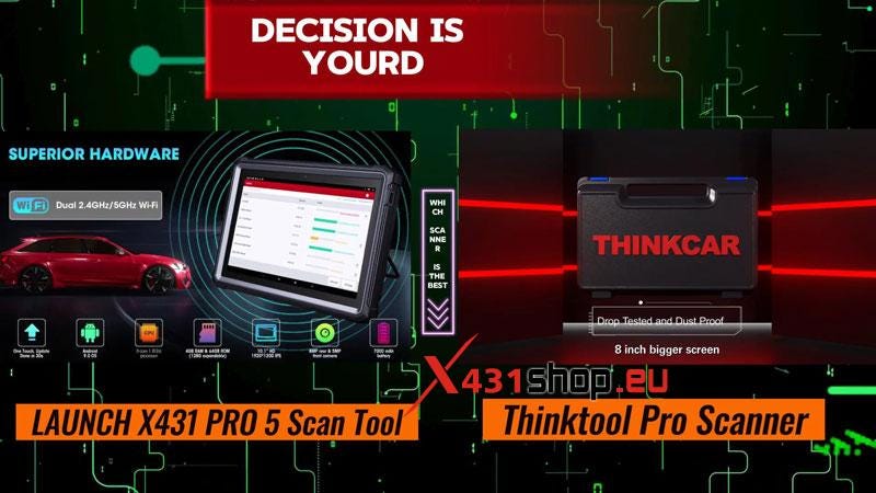 LAUNCH-X431 PRO5 vs. Thinktool Pro, Which is Better