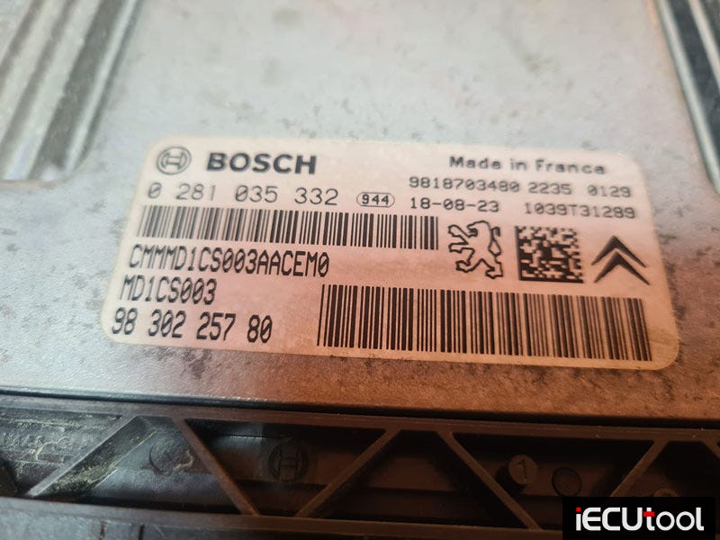 Fetrotech Tool Read and Write PSA Bosch MD1CS003