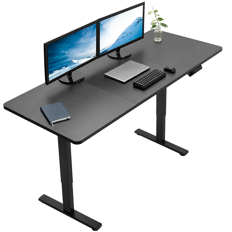 Vivo Adjustable Desk — Spacious Desk Great For Gaming and Studying