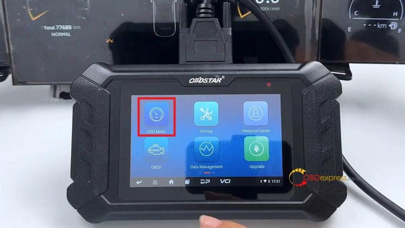 OBDSTAR ODO Master Calibrate CHANGAN UNI-V Cluster Mileage