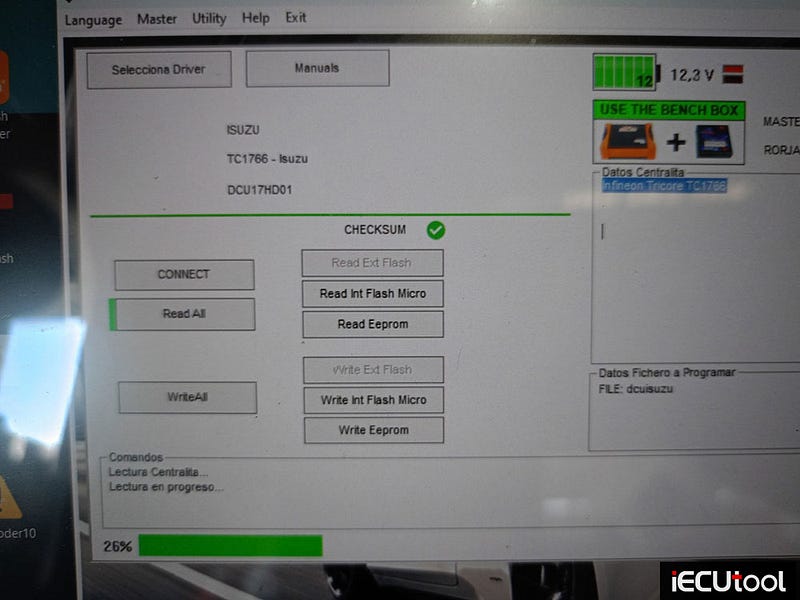 Foxflash Read and Write Isuzu P75 Transtron and DCU