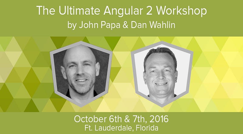 RT for chance to win FREE Ultimate #Angular2 workshop ticket in FL w/ @John_Papa @DanWahlin