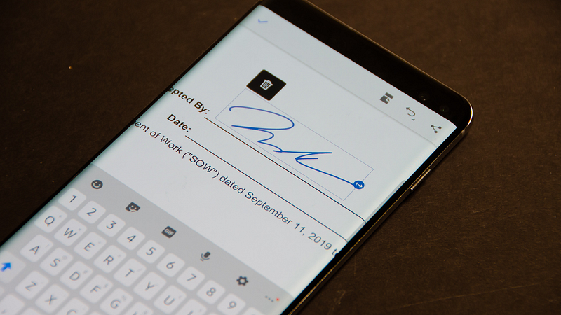 Getting hand signature on phone is a major addition to your app’s authenticity