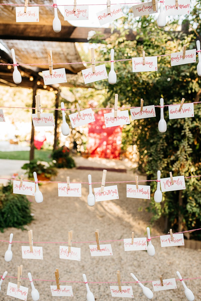 seating chart with mini maracas - http://ruffledblog.com/fiesta-inspired-san-diego-wedding
