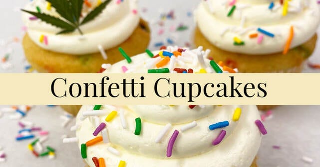 Cannabis Confetti Cupcakes Recipe