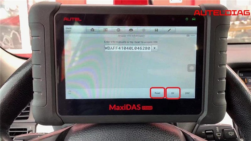 BMW X5 E70 Code خواندن و پاک کردن از طریق Autel DS808K در 2 دقیقه