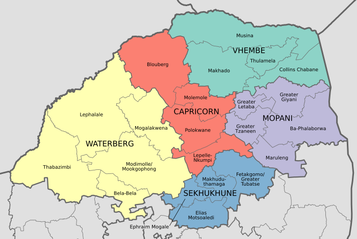 List of municipalities in Limpopo