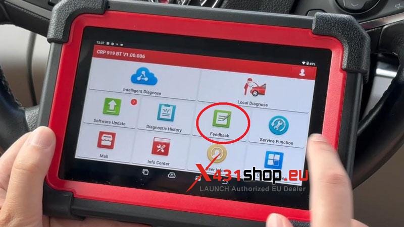 LAUNCH X431 CRP919E-BT: How To Report Diagnostic feedback
