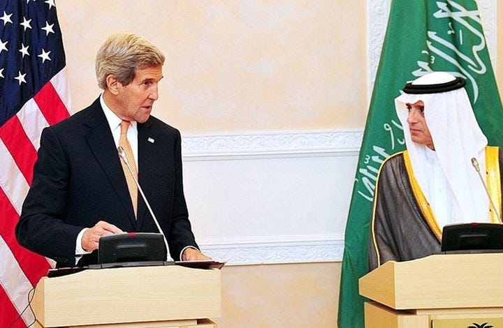 كيري: نحن قلقون من تواجد صواريخ إيرانية على الحدود السعودية