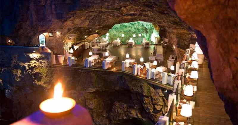 Restaurant of Grotta Palazzese