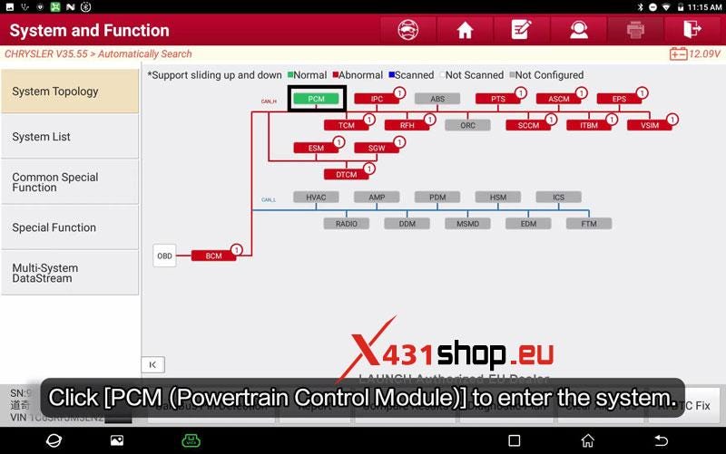 LAUNCH X431_Reset SCR Long-Term Adaptation on 2020 Chrysler RAM 1500