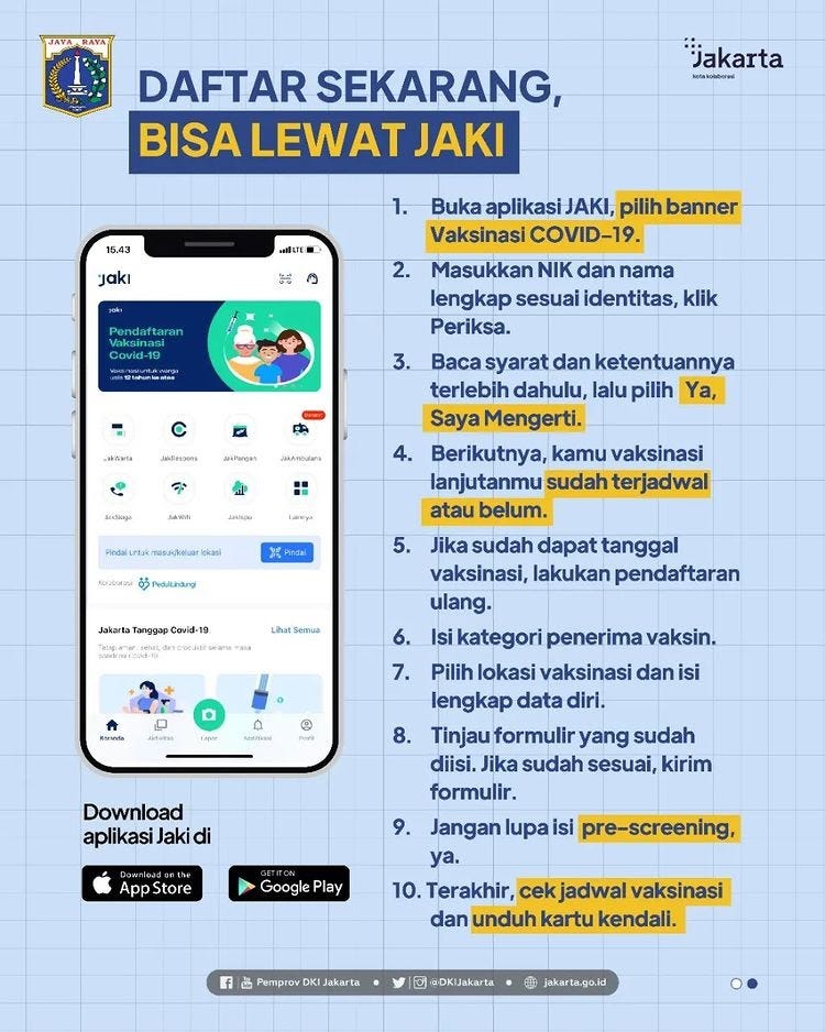 Vaksin 18 tahun bawah daftar Pendaftaran Suntikan