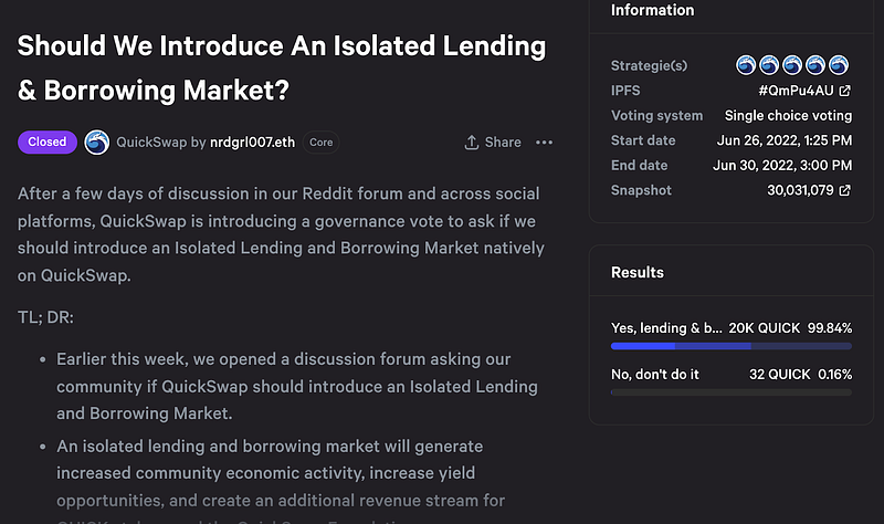 2022-06-30_You-Voted-for-QuickSwap-to-Introduce-an-Isolated-Lending---Borrowing-Market-de56ace47b41