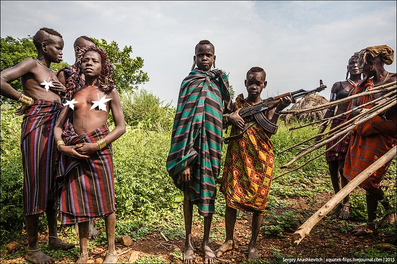 Mursi tribe, Ethiopia / Племя мурси в Эфиопии