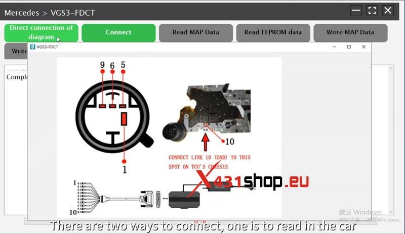 LAUNCH-X431 ECU TCUプログラマークリアベンツVGS3 TCU