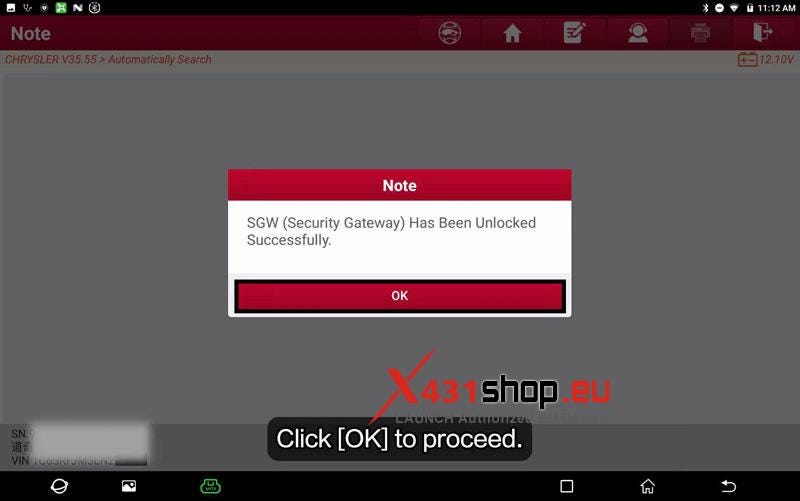 LAUNCH X431_Reset SCR Long-Term Adaptation on 2020 Chrysler RAM 1500