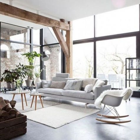 Light and serene Scandinavian home