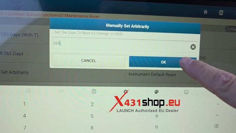 How to Reset Audi A5 Oil Service with LAUNCH X431 PAD7