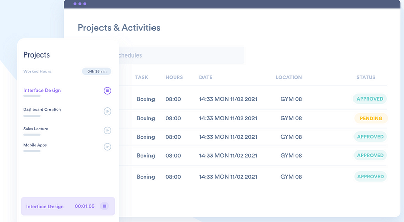 Time tracking for projects and activities using Day.io extension for Asana