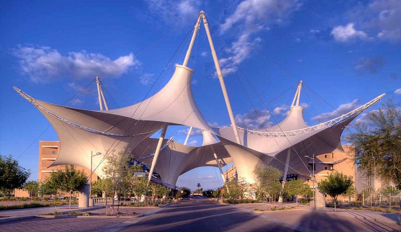 Photograph of the exterior of SkySong