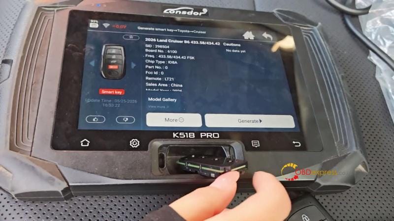Lonsdor K518 Pro_Add 2026 Toyota Land Cruiser Smart Key