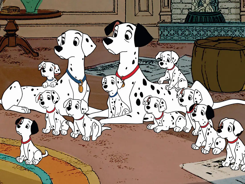 101 Dalmation, from the movie