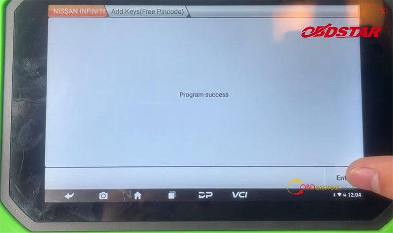 OBDSTAR X300 DP Plus Programmed 2019 Nissan Sylphy (B18) Proximity Key via OBD
