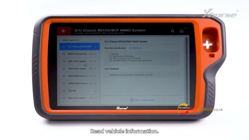 How to Clone BMW BDC3 Key with Xhorse VVDI Key Tool Plus