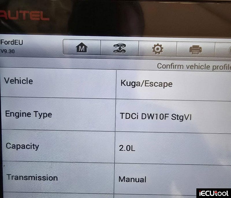 Foxflash Read and Write Ford Kuga DCM6.1 ECU via OBD
