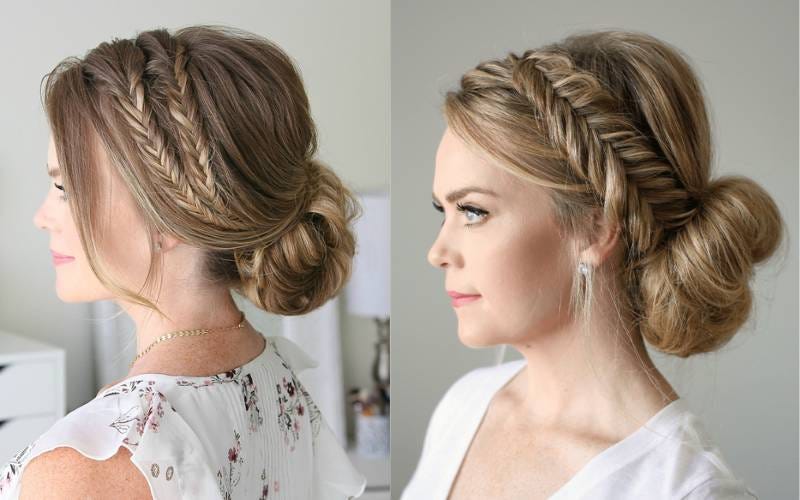 Fishtail Braid Updo