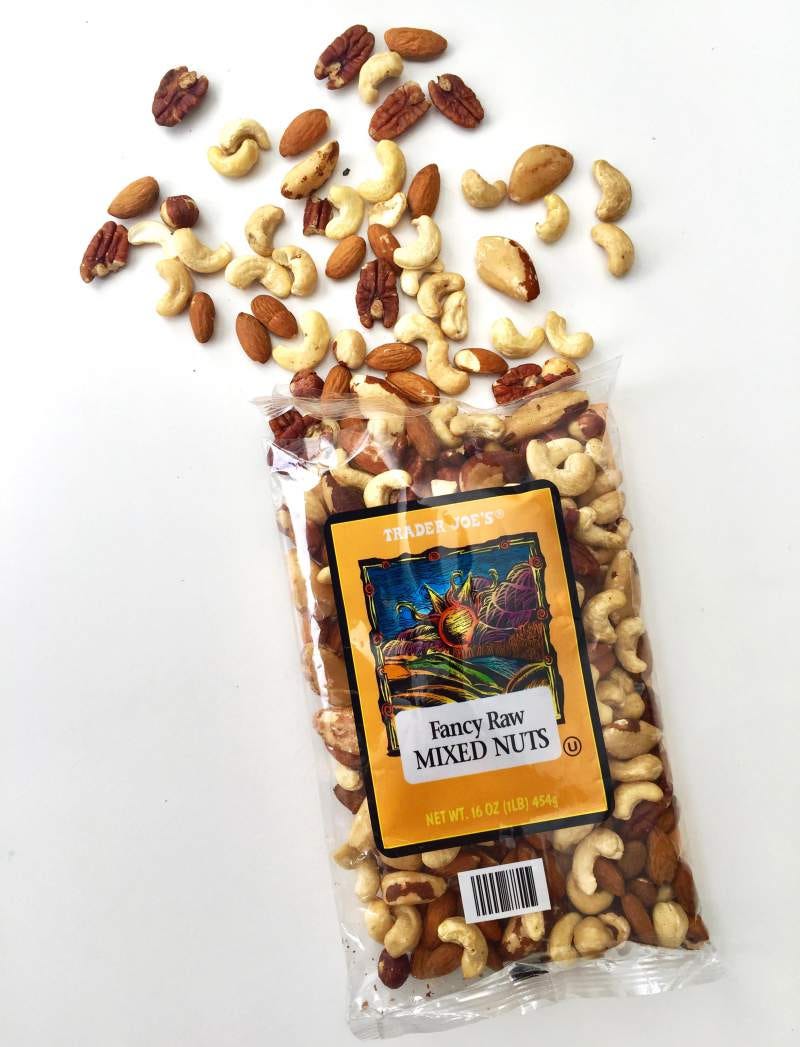 Paleo Snacks at Trader Joe's Fancy Raw Mixed Nuts