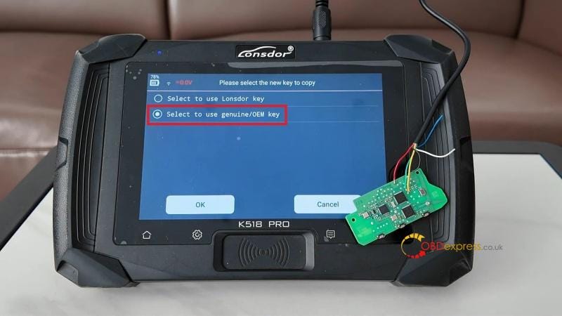 Lonsdor K518 Pro Add 2025 BMW X3 UWB Smart Key Success