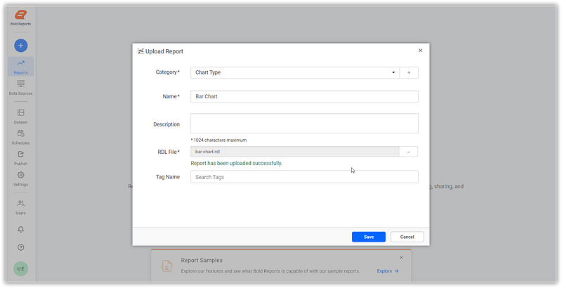 Upload RDL file