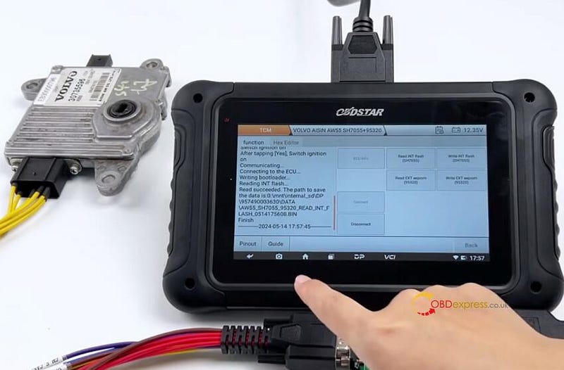 How to Clone Volvo AISIN AW55 TCM by OBDSTAR DC706