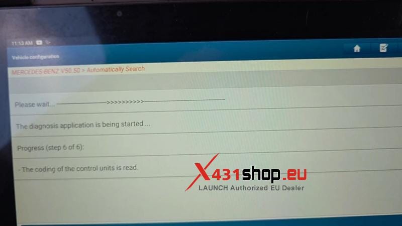 LAUNCH X431 PAD7 Mercedes S-Class W222 Oil Service Reset