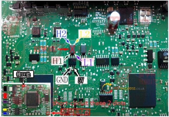 Yanhua MB CAN Filter 18 in 1 Diagrams for BMW