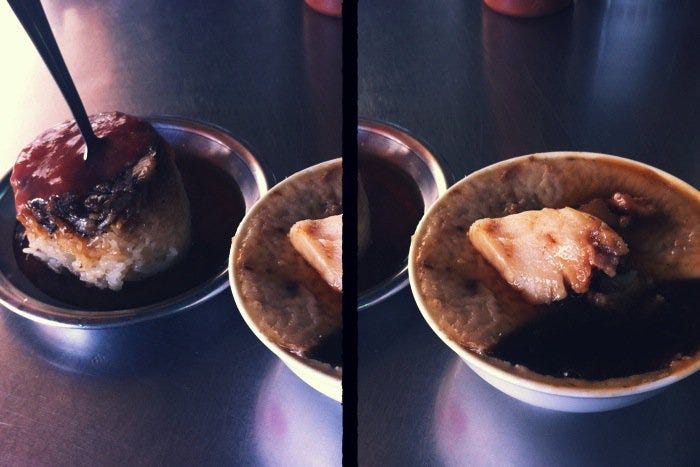嘉義人的早餐，碗糕加米糕，加起來45塊!