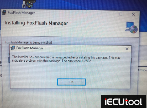 Foxflash Error Unable to Connect Server