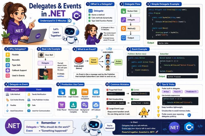 Delegates and Event in .Net (Understand in 5min)