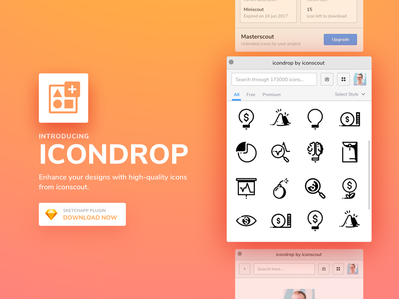 Icondrop for Sketch