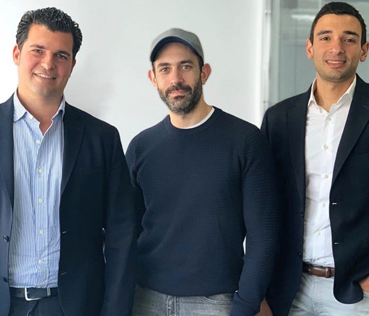 Co-founders Dsquare, L-R: MARWAN KENNAWY;  MOMTAZ MOUSSA (Manager); AYMAN ESSAWY