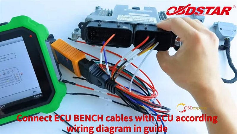 OBDSTAR P003 Kit read BOSCH ECU PinCode via Bench mode
